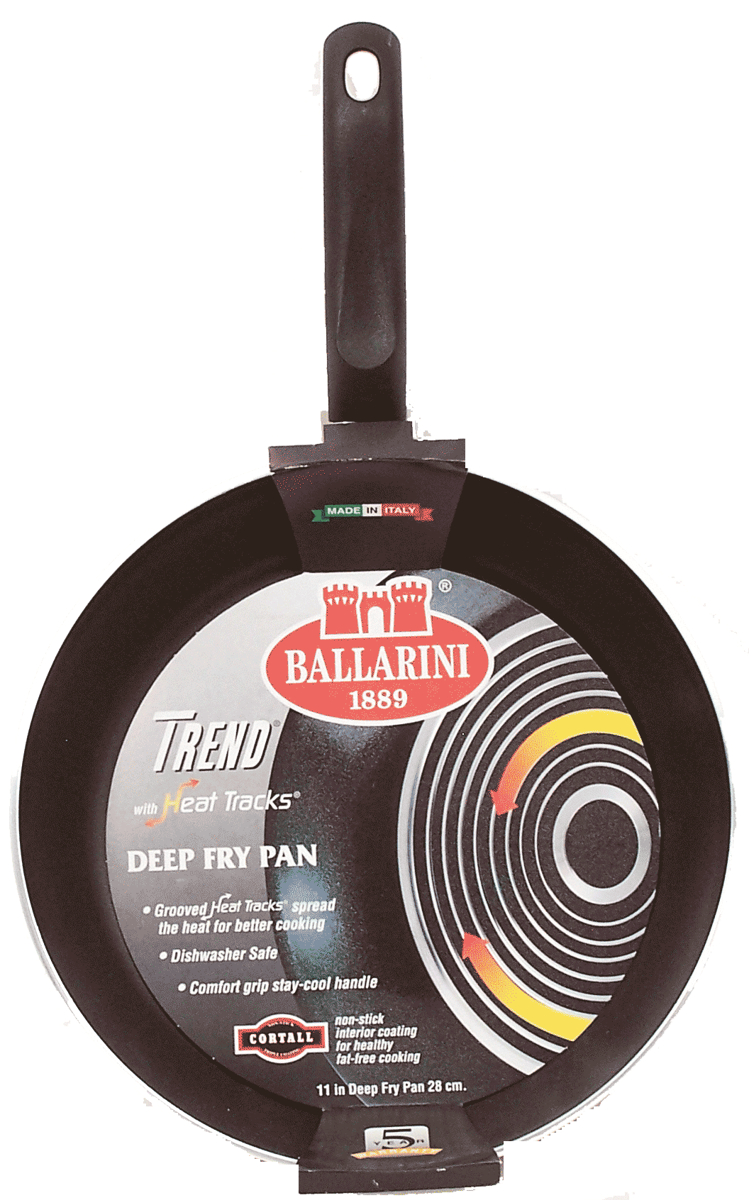 Ballarini&nbsp;&nbsp;11in. deep fry pan with heat tracks Full-Size Picture